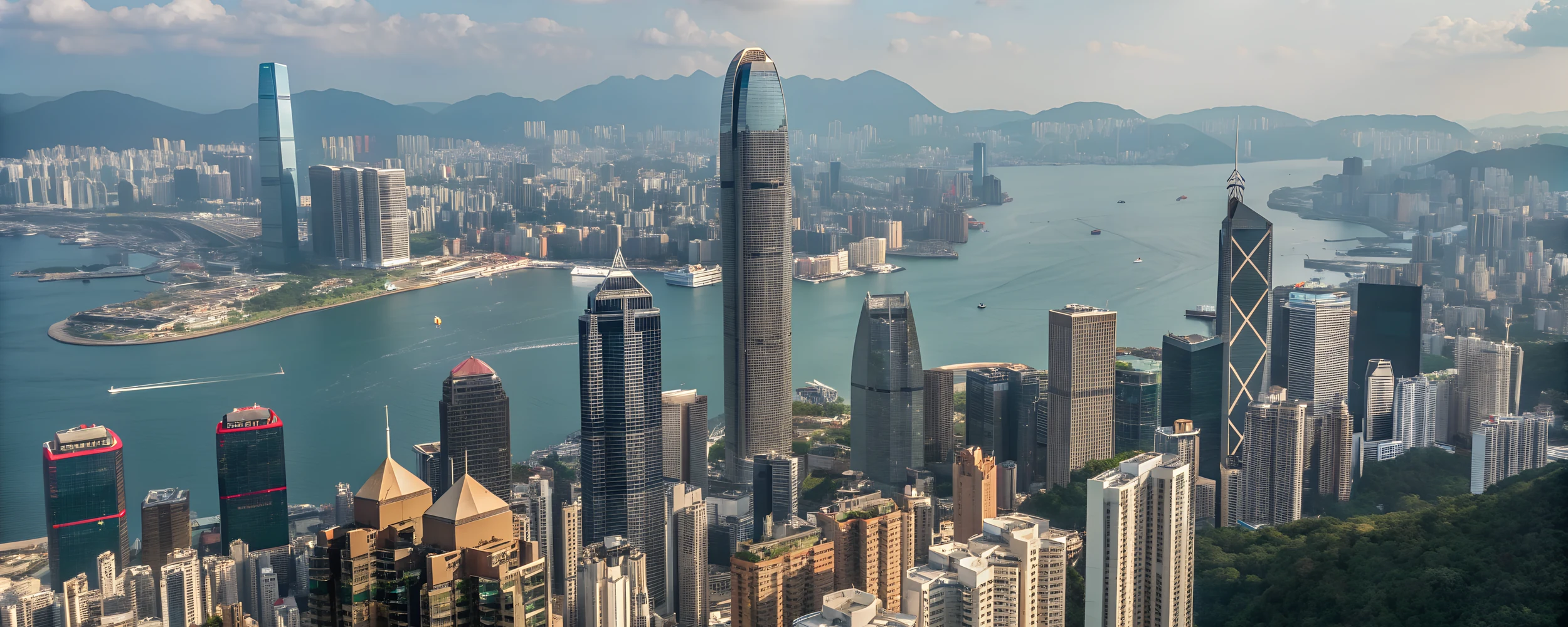 Hong Kong skyline and Victoria Harbour